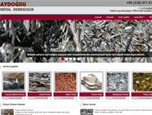 Tablet Screenshot of ankarametalhurda.com